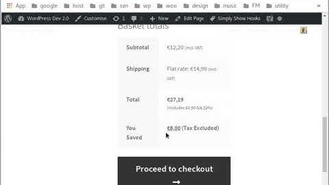 Discount and regular price cart and checkout page display WooCommerce