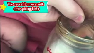Hand Expression Milk Extraction. Ctto Mom And Baby Herbal Milk Booster