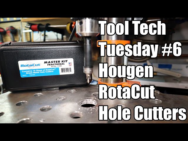 Hougen 11140 RotaCut Sheet Metal Cutter – 1/2-20 Thread, 7/8 Diameter – Made In USA