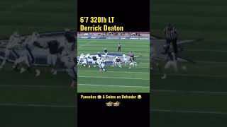 6’7 320 pound LT swims on defender