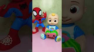 Unique cocomelon JJ and Marvel Spidey #toys #shortsfeed