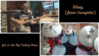 Video thumbnail of "Bluey "Got to let my feelings show" drum and bass cover by Teddy Schifano and Alfredo Dini."