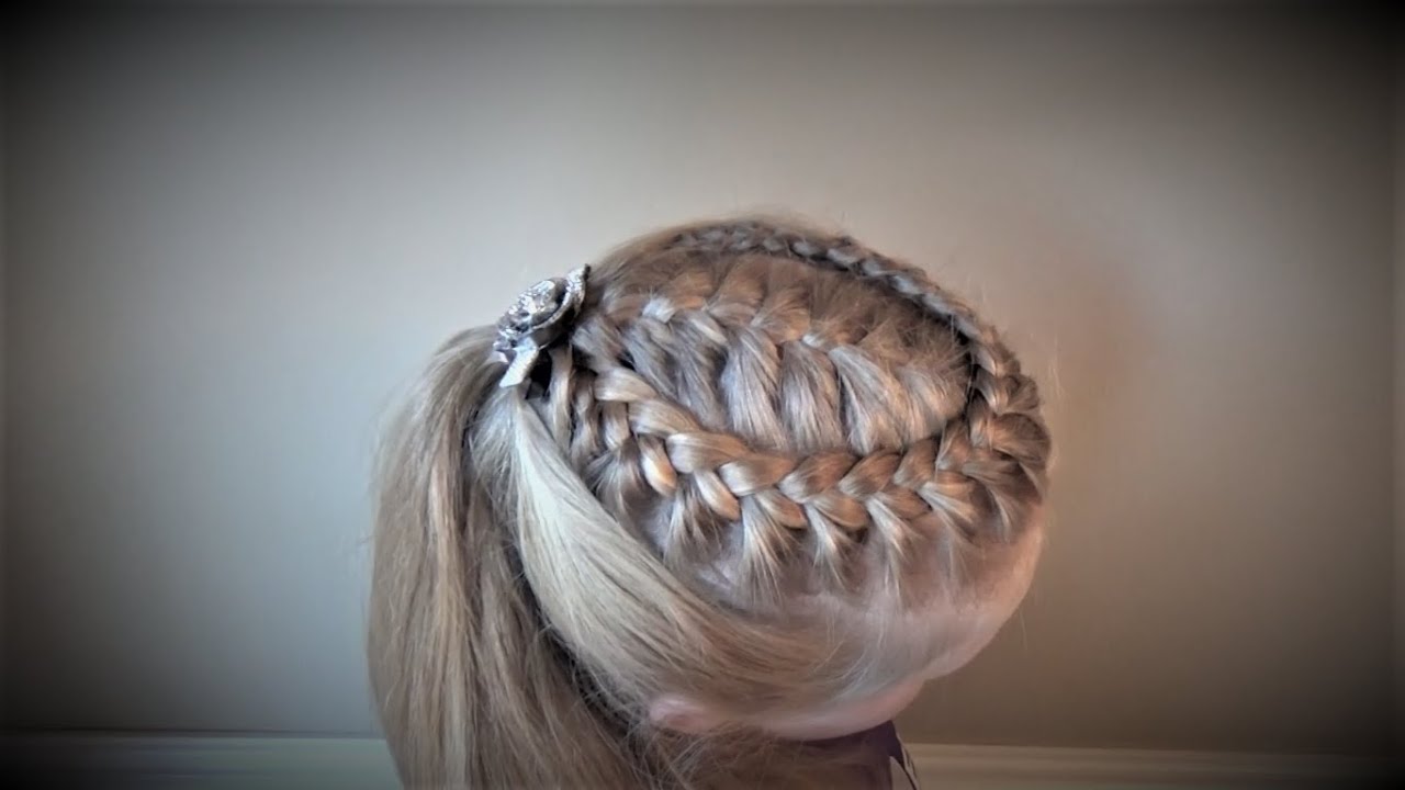 French Braid (with lace braid) | Peinado Con Trenza De Encaje