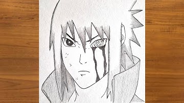 How to draw Sasuke | Sasuke Uchiha step by step | Anime Naruto charcters easy drawing tutorial