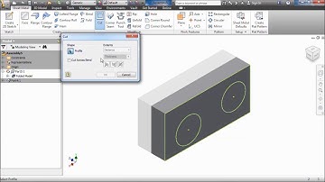Cadsen 3D Inventor Tutorials Cutting Holes in Assemblies