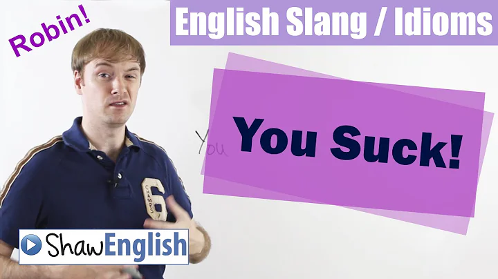 English Slang / Idioms: Suck Sucks This Sucks! - DayDayNews
