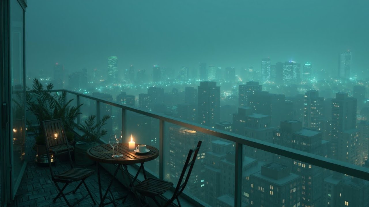 Туманные городские ночные вибрации для глубокой работы и релаксации