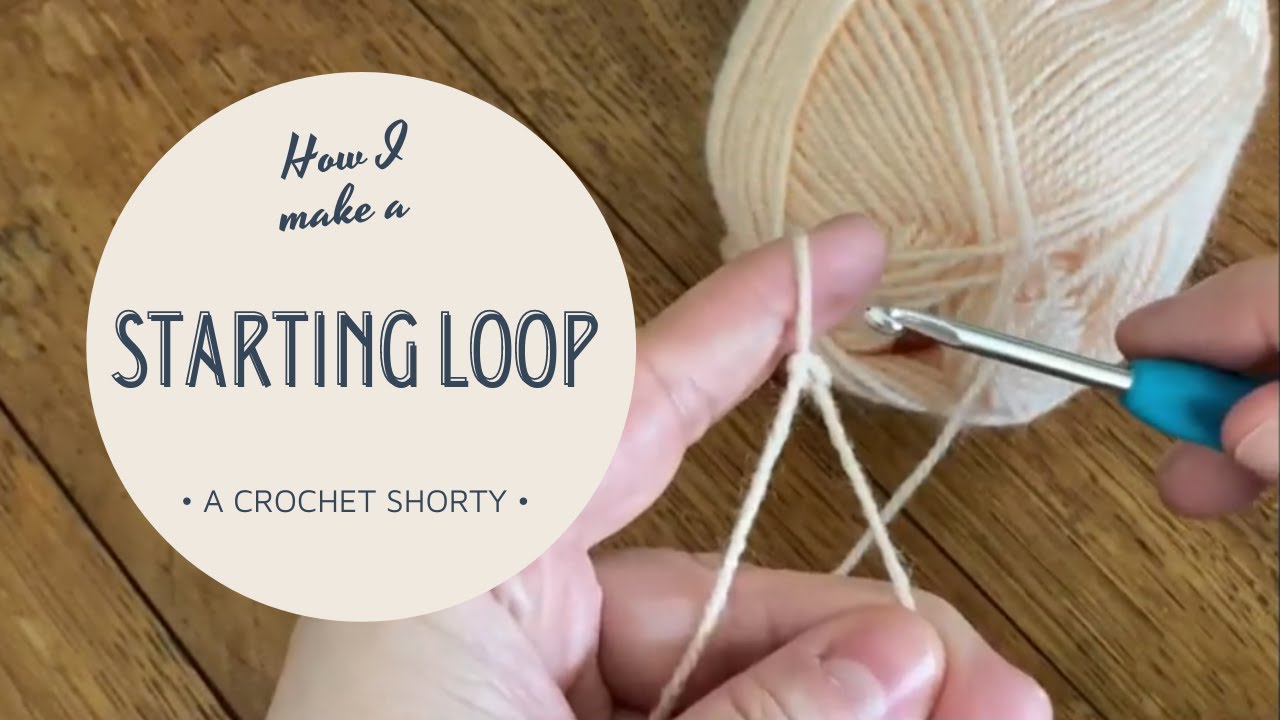How I make a starting loop for crochet YouTube