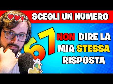 NON DIRE LA STESSA RISPOSTA IMPOSSIBILE CON LE VITE! (È SUCCESSO DAVVERO...)