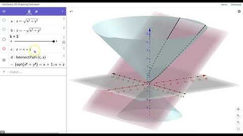How You Can EASILY Create the 4 Main Conic Sections in GeoGebra