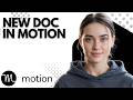Usemotion.com Tutorial: How to Add a New Document in Motion