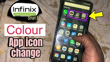 CHANGE Infinix Smart 8 App Icons To ANY COLOR You Want?