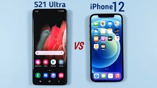 Тест скорости iPhone 12 и Samsung S21 Ultra и сравнение камер