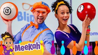 Meekah & Blippi Go Bowling | Educational Videos for Kids | Blippi and Meekah Kids TV image