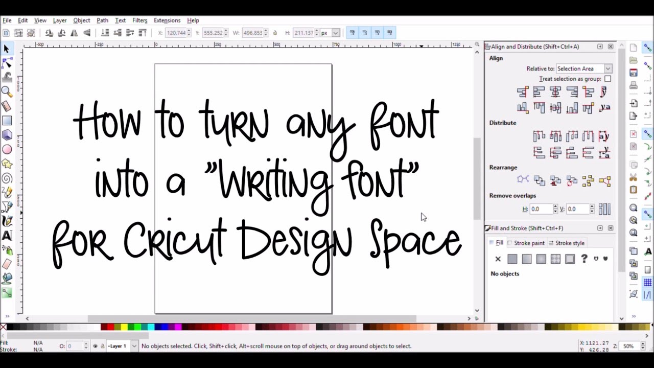 Make Any Font a Writing Font for Cricut Design Space