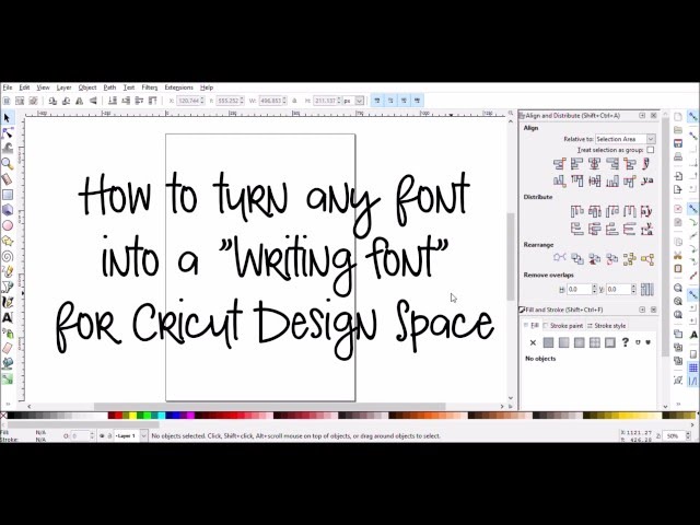 How To Fill In Writing Text in Design Space and Make Solid Letters using  Hatch Fill 