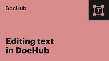 How to Type and Edit Text in DocHub