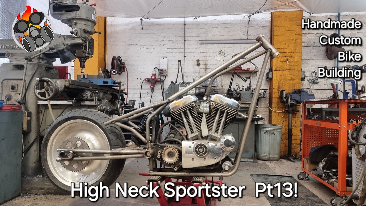 Handmade High Neck Sportster Pt13 Full Custom Build Harley-Davidson 