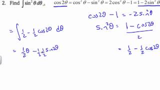 IB Math HL - Using Trigonometric Identities in Integration