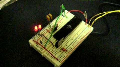 First AVR project, blinking LED