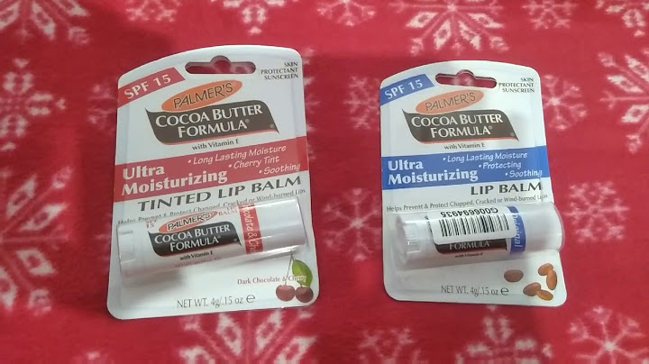 Palmers cocoa butter lip balm allergic reaction