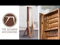 Making A Jewelry Armoire - Standing Mirror // Mid-Century Modern Woodworking // My First Etsy Sale