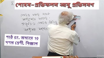 Class 10, Science, Part 7, দশম শ্ৰেণী, বিজ্ঞান, পোহৰ-প্ৰতিফলন আৰু প্ৰতিসৰণ, পাঠ ৭