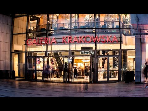 Video: Butiker och köpcentrum i Krakow