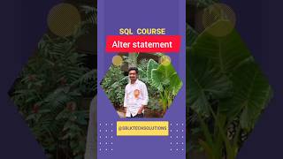 ALTER STATEMENT IN SQL | #sql#sqltutorial#sqlserver#sqlbasics#sqlforbeginners#sqlfullcourse