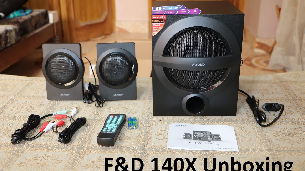 F\u0026D A140X 2.1 Speakers Unboxing 