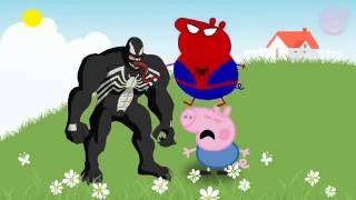 Peppa Pig En Español Spiderman Superhero In Real Life, Little George Crying Youtube