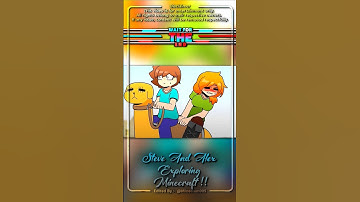 Steve And Alex Explore Minecraft 💀 #animation #shorts #trending #minecraft #trollface