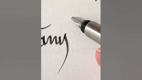 Tanisha: Calligraphy Writing