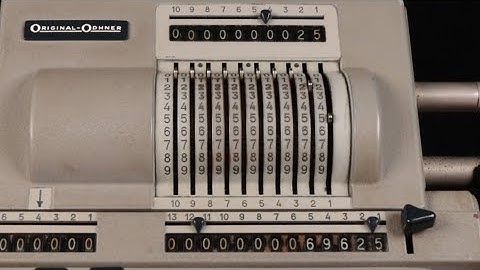 Odhner 239 Mechanical Calculator | How To Use