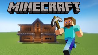 Minecraft: Building a simple survival house -Tutorial in 30min