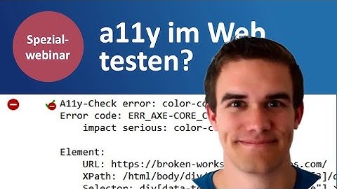 Barrierefreiheit von Webanwendungen testen mit QF-Test - Spezialwebinar