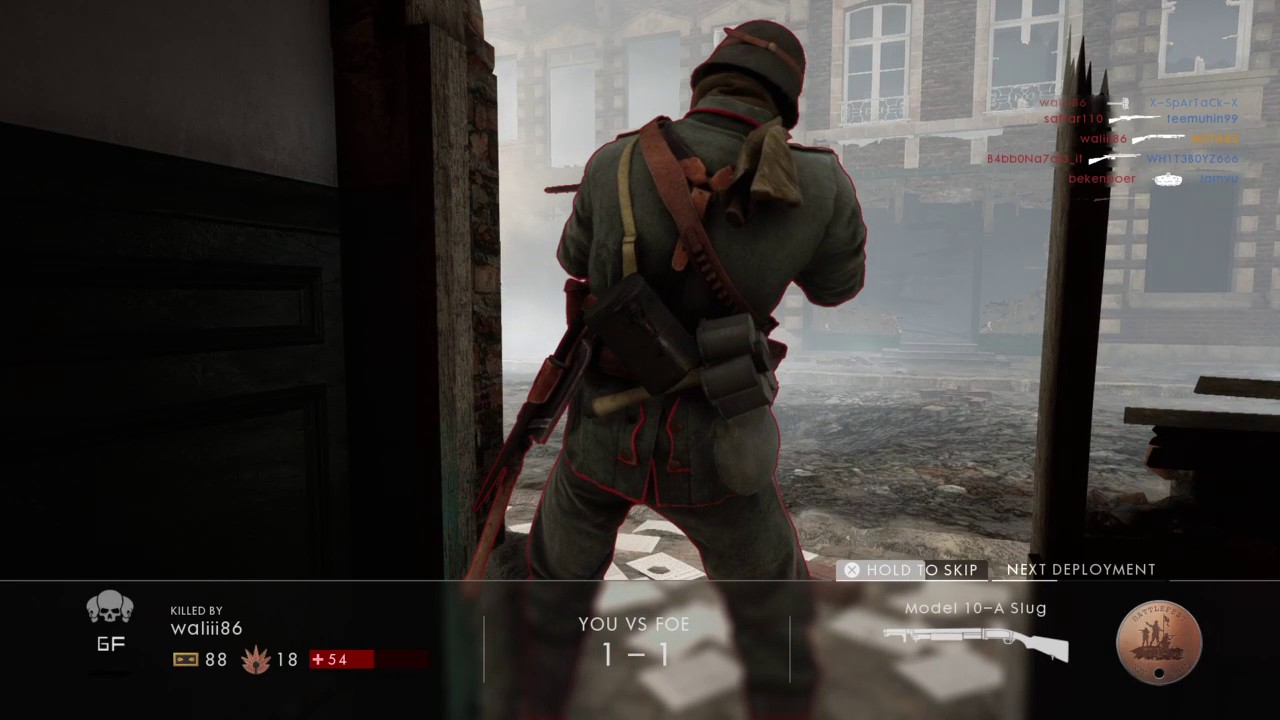 Battlefield™ 1 - Conquest (Amiens) When you have a bad connection