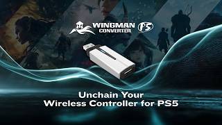 Brook Wingman P5 Converter: The Ultimate Wireless Converter - Trailer 1080p
Unchain Your Wireless Controller for PS5.
Break free from cables and enjoy full control with your favorite controller that fits your grip, preference, and playstyle. Feel every movement with vibration feedback and six-axis motion sensing*. Perfect for racing, action, shooters, and precision-based games. Enjoy precise, real-time responsiveness designed for competitive play. For tournaments, simply disable software features and use wired mode to meet event regulations.
Say goodbye to cable clutter and enjoy a cleaner, freer gaming space. Brook Wingman P5 Converter: The Ultimate Wireless Converter - Trailer 1080p
