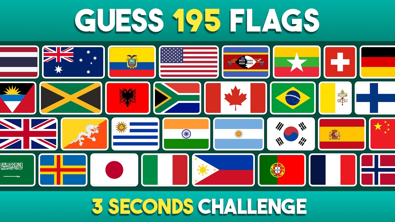 Guess Every Country In The World by the Flag | ULTIMATE FLAG QUIZ ...