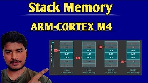 Stack Memory in ARM-CORTEX M4 || Stack Configuration in ARM processor #armcortex