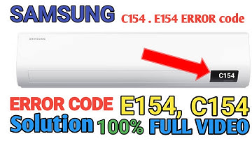 Samsung inverter AC C154,error E154,error Code solve|| How to Samsung Inverter AC Error Code solve……