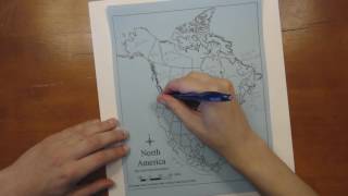 Completing an Outline Map - North America