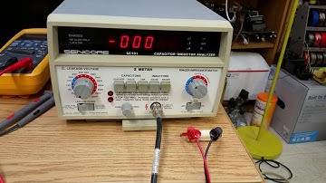 Using The SENCORE LC101 To Evaluate Vintage Capacitors From a Hammond  AO28
