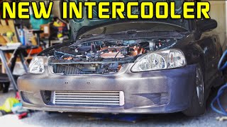 EJ8 Honda Civic Intercooler Upgrade + TRYING To Go To A Meet