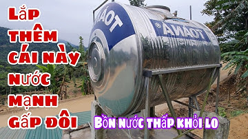 Cách tăng áp lực nước mạnh gấp đôi khi bồn chữa nước thấp áp lực nước chảy yếu #12 | Mẹo Vặt TV
