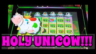 MYTHICAL UNICOW CAPTURED on Planet Moolah Slots! Huge Win on $2.25 Bet!