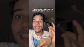 vou estudar na federal com só 1 hora de estudos #faculdade #vestibular #enem #1811 publicidade
