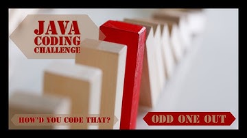 Odd One Out Java Coding Challenge | Edabit | How