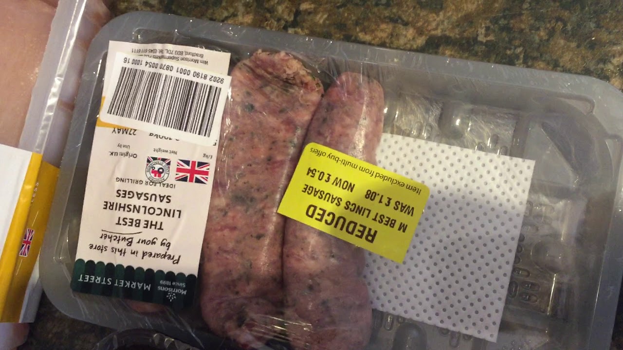 Reduced to clear / yellow sticker - saving 50% off food . - YouTube