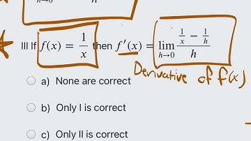 Strengthen Your Understanding of Derivatives with these True or False Statements!